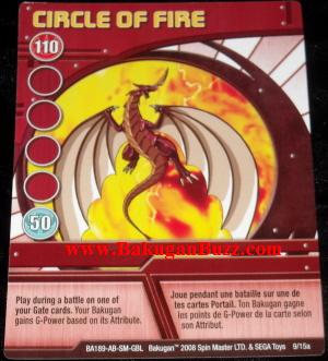 Circle Of Fire 9 15a Bakugan 1 15a Ability Card Set